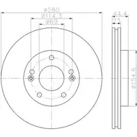 TEXTAR 92243103 Bremsscheiben 2 Stück vorne für HYUNDAI