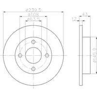 TEXTAR 92075303 Bremsscheiben 2 Stück FORD