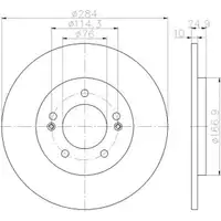 TEXTAR 92239103 Bremsscheiben 2 Stück hinten für HYUNDAI