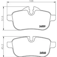 Original Textar Bremsenset Scheiben Ø300 belüftet Beläge WK hinten BMW Z4 Roadst