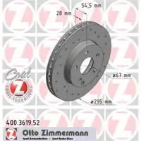 Original ZIMMERMANN 400.3619.52 Bremsscheiben 2 Stück für MERCEDES-BENZ