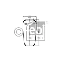 FEBI BILSTEIN 20883 Luftfederbalg für MAN, VOLVO