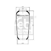 FEBI BILSTEIN 39046 Luftfederbalg