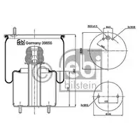 FEBI BILSTEIN 39856 Luftfederbalg für VOLVO