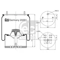 FEBI BILSTEIN 20581 Luftfederbalg
