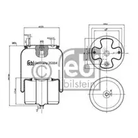FEBI BILSTEIN 35884 Luftfederbalg