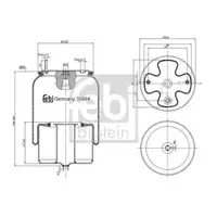 FEBI BILSTEIN 35884 Luftfederbalg für VOLVO