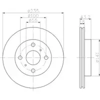 TEXTAR 92103603 Bremsscheiben 2 Stück TOYOTA