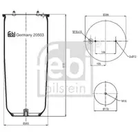FEBI BILSTEIN 20503 Luftfederbalg für SCANIA