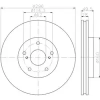 TEXTAR 92174303 Bremsscheiben 2 Stück LEXUS