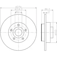 TEXTAR 92232603 Bremsscheiben 2 Stück RENAULT