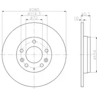 TEXTAR 92125603 Bremsscheiben 2 Stück MAZDA