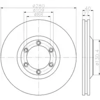 TEXTAR 92174803 Bremsscheiben 2 Stück ISUZU