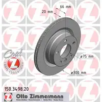 ZIMMERMANN 150.3498.20 Bremsscheiben 2 Stück hinten BMW