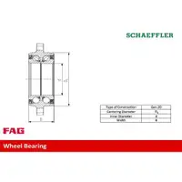 FAG 713 6212 40 Radlagersatz