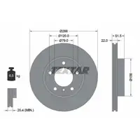 Original TEXTAR 92055605 Bremsscheiben 2 Stück vorne für BMW