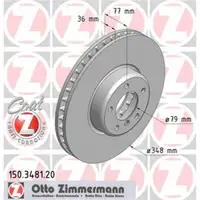 ZIMMERMANN 150.3481.20 Bremsscheiben 2 Stück BMW