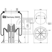 FEBI BILSTEIN 39425 Luftfederbalg
