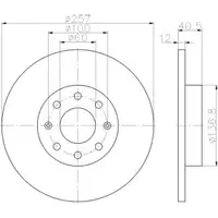 TEXTAR 92164603 Bremsscheiben 2 Stück FIAT