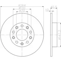 TEXTAR 92230203 Bremsscheiben 2 Stück hinten ALFA ROMEO
