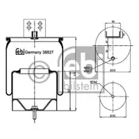 FEBI BILSTEIN 38827 Luftfederbalg