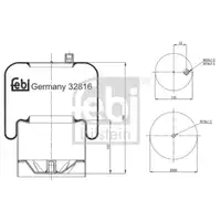 FEBI BILSTEIN 32816 Luftfederbalg