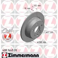 ZIMMERMANN 400.1449.20 Bremsscheiben 2 Stück MERCEDES-BENZ