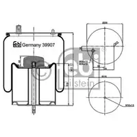 FEBI BILSTEIN 39907 Luftfederbalg