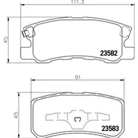 TEXTAR 2358202 PKW SBB für MITSUBISHI, DODGE, BAIC, CITROËN, CHRYSLER, JEEP