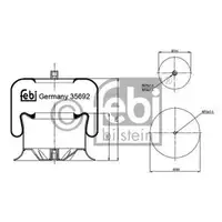FEBI BILSTEIN 35692 Luftfederbalg für MERCEDES-BENZ