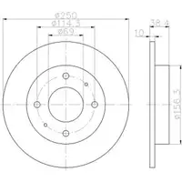 TEXTAR 92134903 Bremsscheiben 2 Stück MITSUBISHI