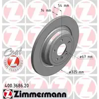 ZIMMERMANN 400.3686.20 Bremsscheiben 2 Stück MERCEDES-BENZ