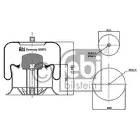 FEBI BILSTEIN 39870 Luftfederbalg für MERCEDES-BENZ
