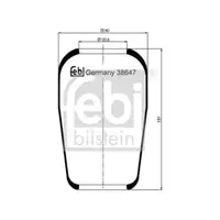 FEBI BILSTEIN 38647 Luftfederbalg für MERCEDES-BENZ