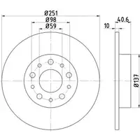 TEXTAR 92244303 Bremsscheiben 2 Stück hinten FIAT