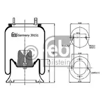 FEBI BILSTEIN 39151 Luftfederbalg
