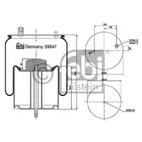 FEBI BILSTEIN 39847 Luftfederbalg