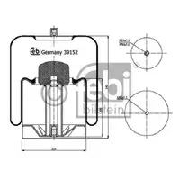 FEBI BILSTEIN 39152 Luftfederbalg