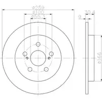 TEXTAR 92224003 Bremsscheiben 2 Stück TOYOTA