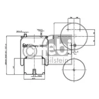 FEBI BILSTEIN 38607 Luftfederbalg für DAF