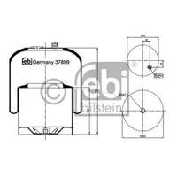 FEBI BILSTEIN 37899 Luftfederbalg