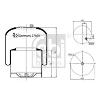 FEBI BILSTEIN 37899 Luftfederbalg für MERCEDES-BENZ