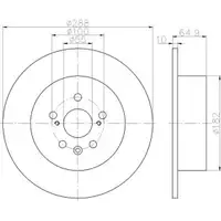 TEXTAR 92135903 Bremsscheiben 2 Stück hinten TOYOTA