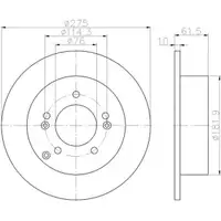 TEXTAR 92185803 Bremsscheiben 2 Stück hinten KIA