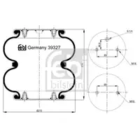 Federbalg Luftfederung Febi Bilstein 39327 für Ror
