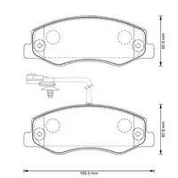 JURID 573358J Scheibenbremsbelag HA OPEL