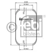FEBI BILSTEIN 20888 Luftfederbalg für MAN, ERF