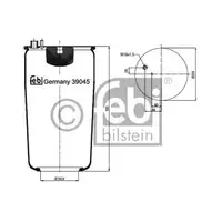 FEBI BILSTEIN 39045 Luftfederbalg