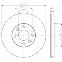 TEXTAR 92241503 Bremsscheiben 2 Stück RENAULT