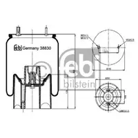 FEBI BILSTEIN 38830 Luftfederbalg